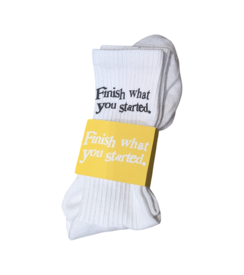 Finish what you started socks